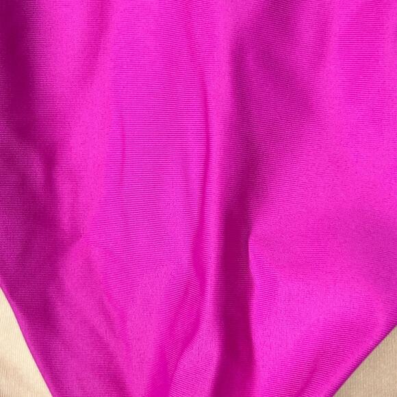 J.Crew Mid-Rise High Cut Leg Cheeky Bikini Swim Bottom Radiant Fuchsia BC125 NWT - Picture 5 of 10